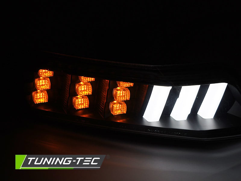 Premium LED Verlichtingsset geschikt voor Ford Mustang 2015-2017 | Zwarte Behuizing | Dynamisch Knipperlicht