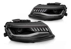 Sportieve Zwarte Xenon Koplampen Camaro 2016-2018 met Dynamic Turn