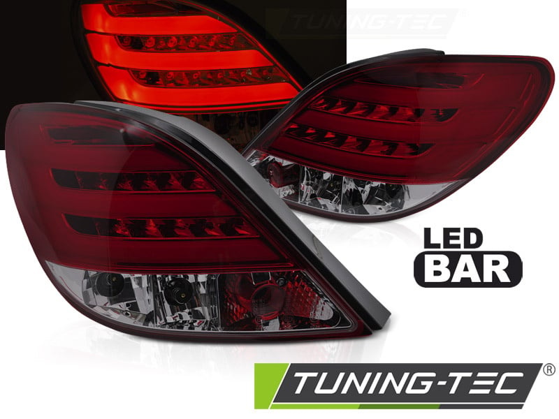 Sportieve LED Achterlichten Peugeot 207 Hatchback - Red Smoke Tuning Design