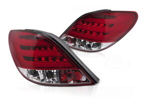 Sport LED Achterlichten Peugeot 207 - Rood/Wit Design - Tuning Uitvoering