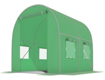 Starterset Moestuinkas - Eenvoudige Montage - Met Temperatuurregeling