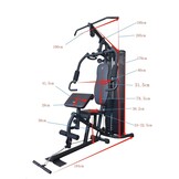 Professioneel Fitness Krachtstation - Compleet Homegym Systeem met 65kg Gewichtstapel
