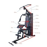 All-in-One Krachtstation met Beenpers en Vlindermachine - Max 120kg Belasting