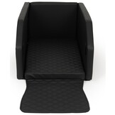 Premium Veiligheidsbench Auto - Zwart Eco-leer - 55x100cm - Met Gordelsysteem