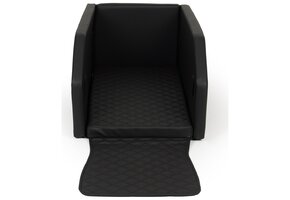 Premium Veiligheidsbench Auto - Zwart Eco-leer - 55x100cm - Met Gordelsysteem