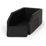 Premium Veiligheidsbench Auto - Zwart Eco-leer - 55x100cm - Met Gordelsysteem