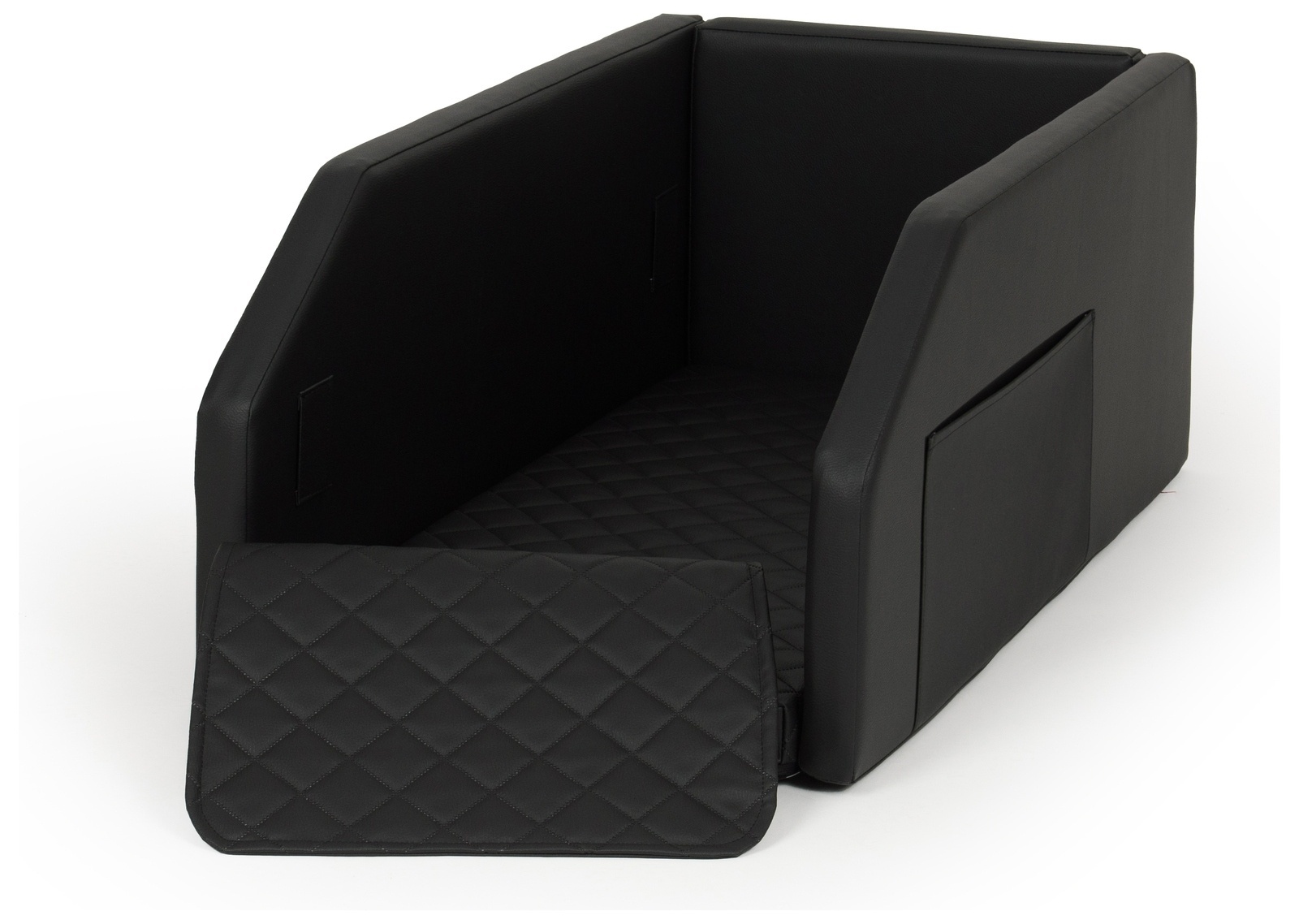 Premium Veiligheidsbench Auto - Zwart Eco-leer - 55x100cm - Met Gordelsysteem
