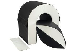 Zachte Speelhoek Set - Klimtunnel en Speelbal - Kindveilig Schuim 65cm