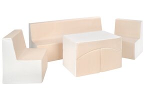 Veelzijdige Kinderhoek Meubelset - 4-delig Zitcomfort - Uitklapbare Coach