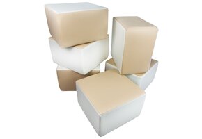 Zachte Speelblokken Set - 6 Multifunctionele Schuimkussens - Duurzaam en Veilig - 40x40x25 cm