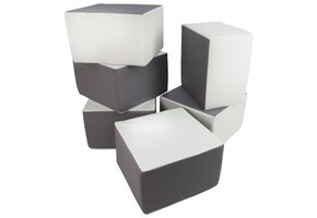 Duurzame Speelblokken Set - 6 Afwasbare Schuimblokken - Professionele Kwaliteit - 40x40x25 cm