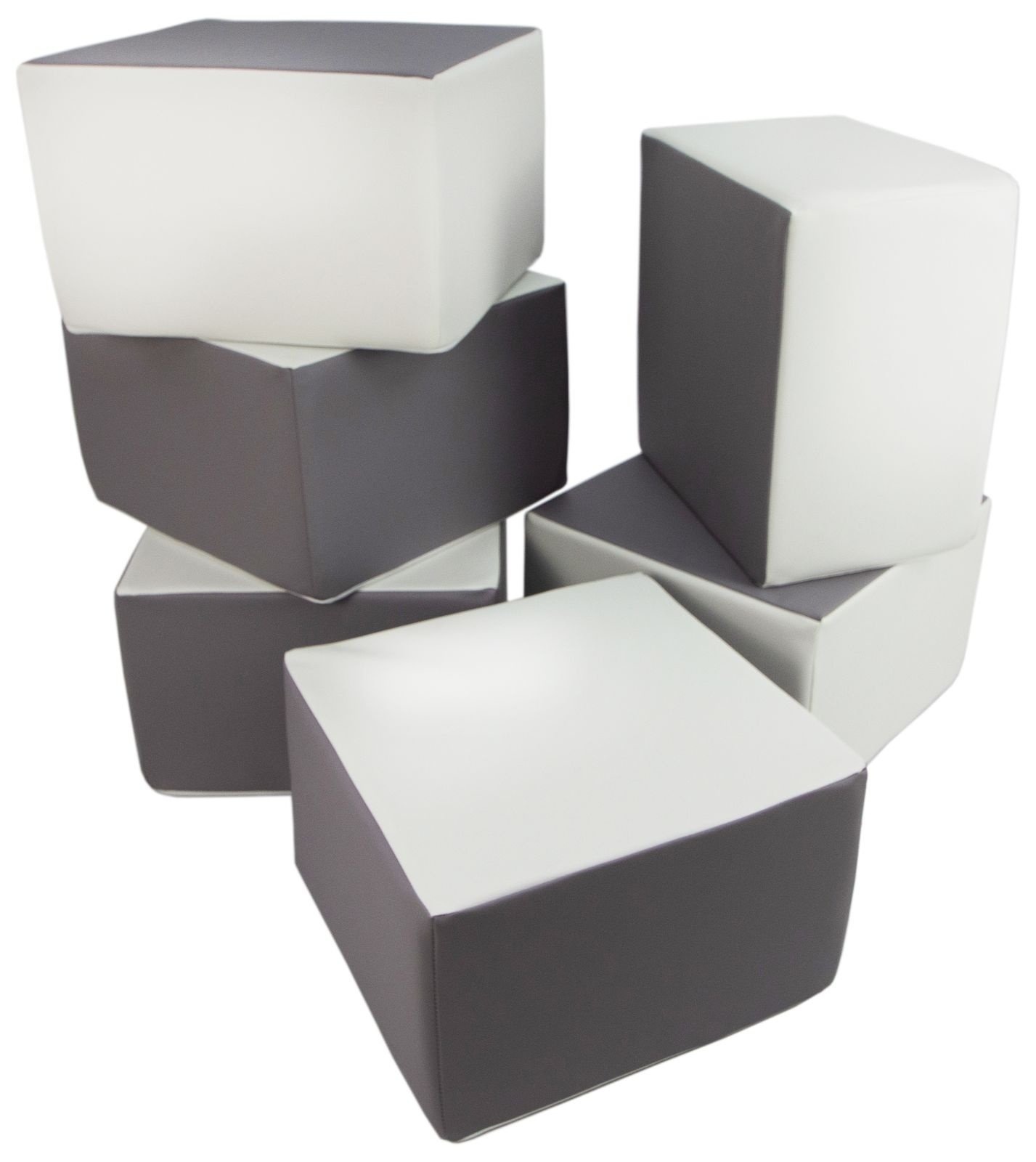Duurzame Speelblokken Set - 6 Afwasbare Schuimblokken - Professionele Kwaliteit - 40x40x25 cm