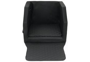 3-in-1 Hondenbench Zwart - Bench, Bed & Autotransport (55x70cm)