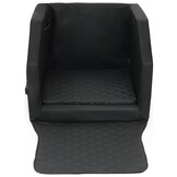 Veilige Puppybench Zwart - Complete Starterset 55x70cm