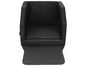 Veilige Puppybench Zwart - Complete Starterset 55x70cm