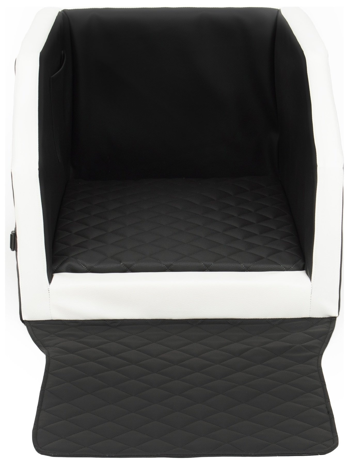 Luxe Comfort Hondenbench met Memory Foam - 55x70 cm Zwart-Wit