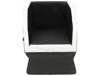 Duurzame Eco-leren Hondenbench met Beschermende Automat - 55x70 cm