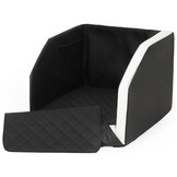 Reishondenbench Deluxe met Opbergruimte - 55x70 cm Zwart-Wit