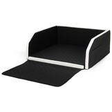 Duurzame Autobench Hond - Eco-vriendelijk Leer - 100x90 cm - Modulair Systeem