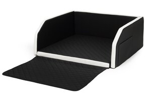 Duurzame Autobench Hond - Eco-vriendelijk Leer - 100x90 cm - Modulair Systeem