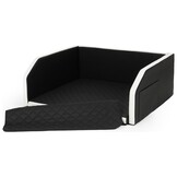 Duurzame Autobench Hond - Eco-vriendelijk Leer - 100x90 cm - Modulair Systeem