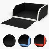 Duurzame Autobench Hond - Eco-vriendelijk Leer - 100x90 cm - Modulair Systeem
