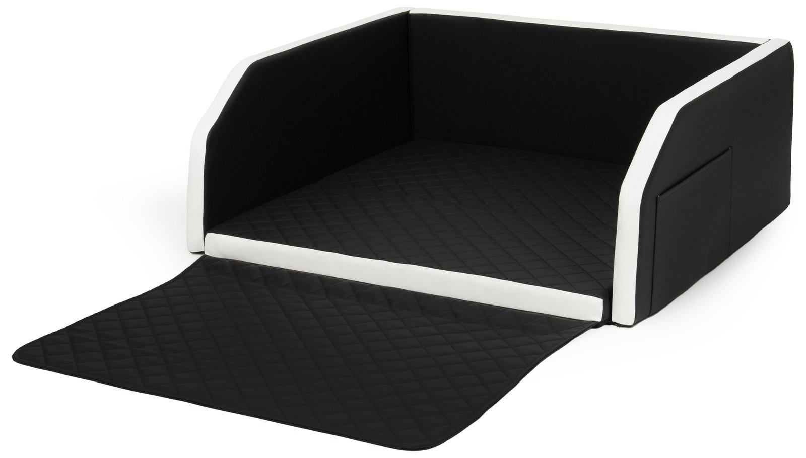 Luxe Honden Autobench XL - Comfort Matras - 100x90 cm - Eco-leer Design