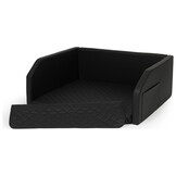3-in-1 Puppybench Deluxe - Opvouwbaar Zwart Startpakket