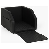 Luxe Comfort Hondenbench met Schokdemping - 55x70cm - Zwart Eco-leer