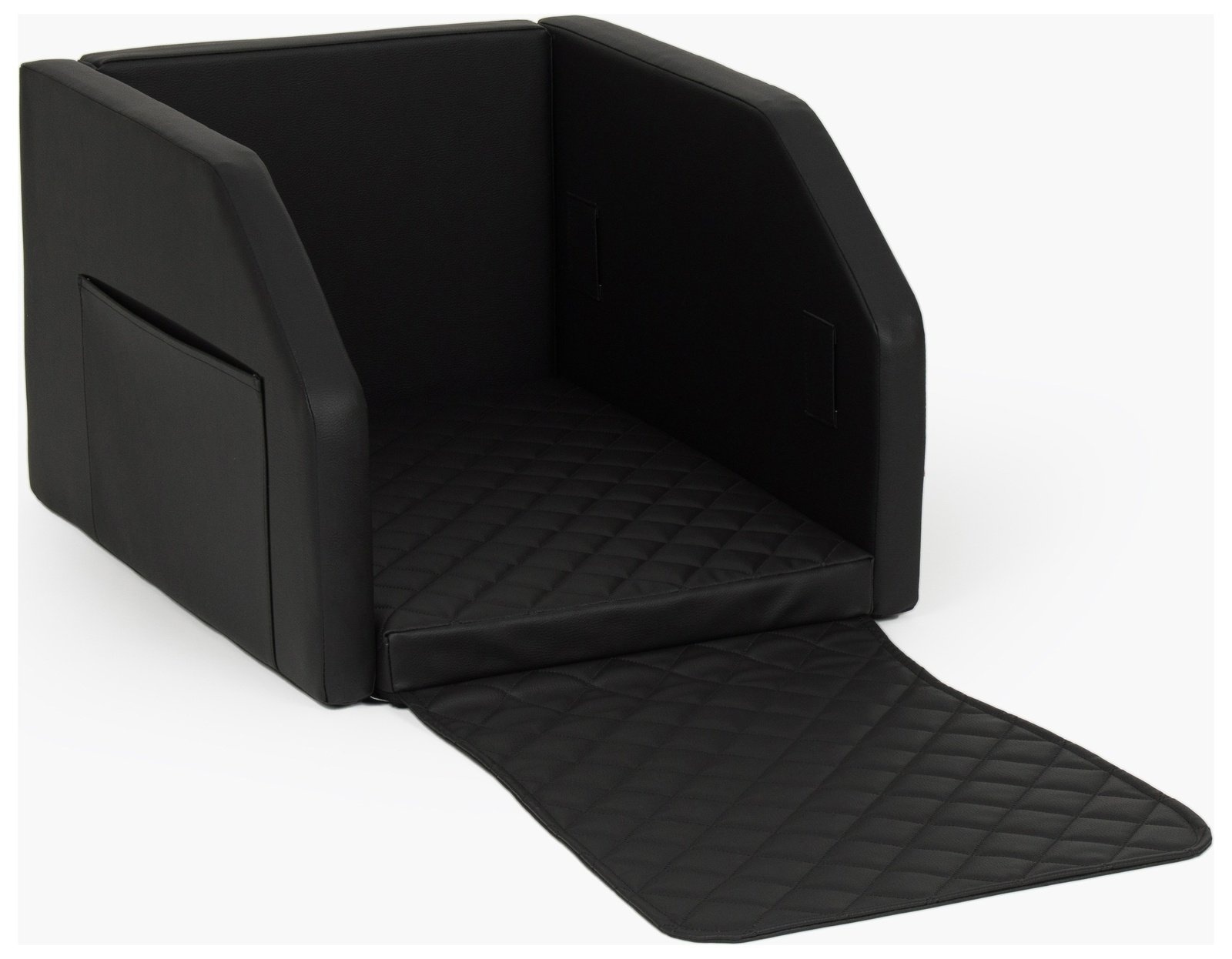 Premium Design Hondenbench - Eco-leer - Zwart - 55x70cm - Inclusief Accessoires