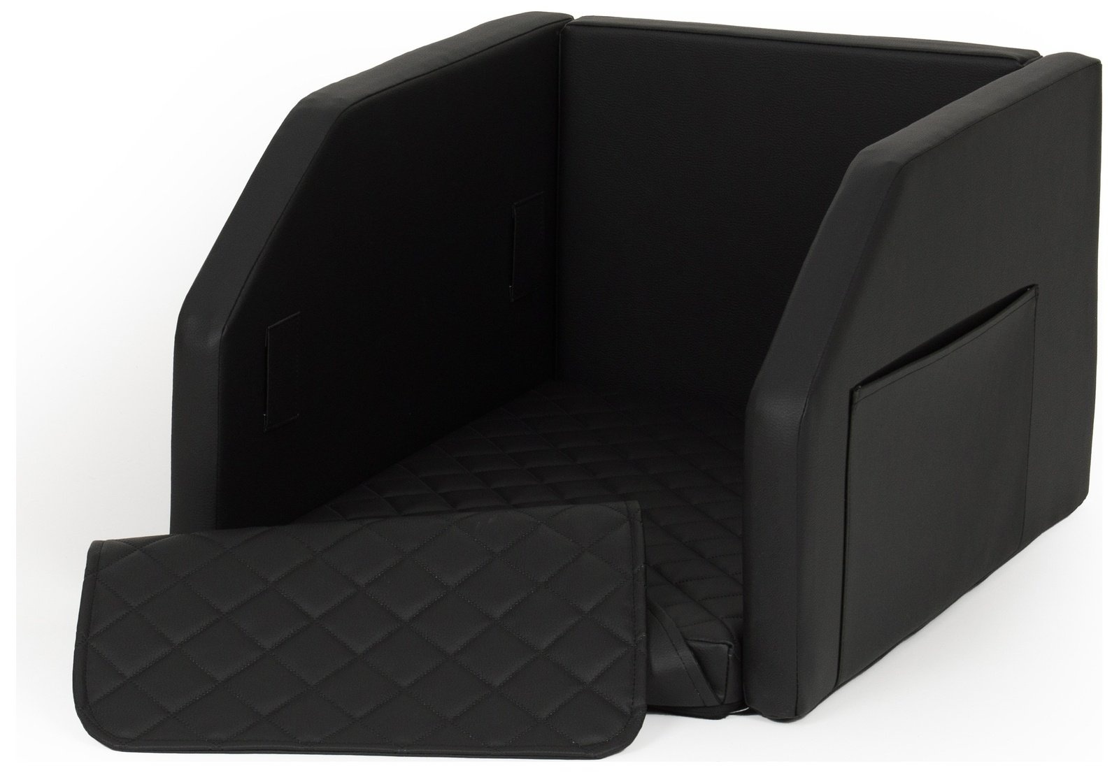 Premium Design Hondenbench - Eco-leer - Zwart - 55x70cm - Inclusief Accessoires