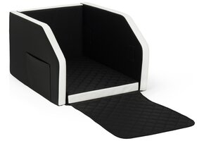 Veilige Auto Hondenbench Deluxe - Opvouwbaar - Met Veiligheidsgordel - 55x70cm
