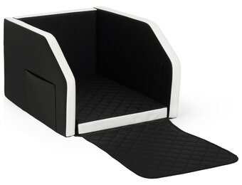 Veilige Auto Hondenbench Deluxe - Opvouwbaar - Met Veiligheidsgordel - 55x70cm