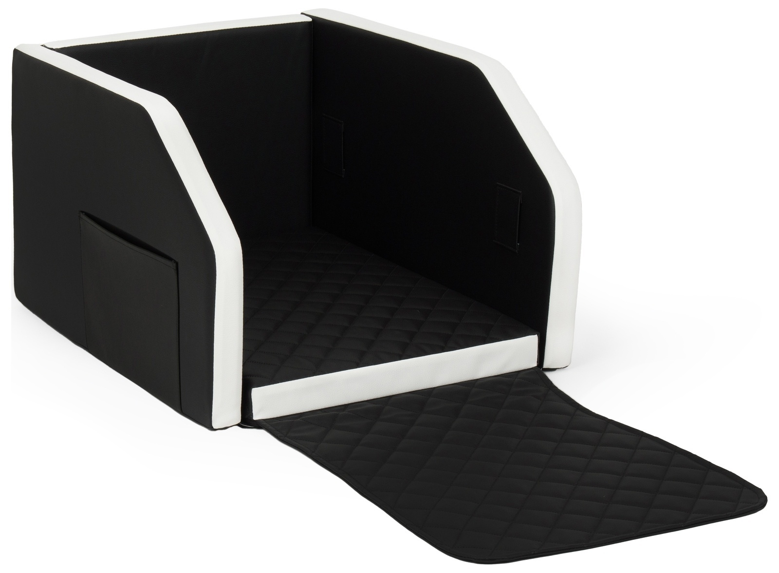 Veilige Auto Hondenbench Deluxe - Opvouwbaar - Met Veiligheidsgordel - 55x70cm