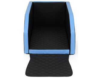 3-in-1 Hondenbench Deluxe - Bed, Bench & Autovervoer - 55x100cm