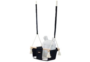 Natuurlijke Babyschommel - Duurzaam Hout - Biologisch Katoen - Tot 20kg