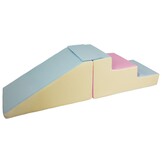 Duurzame Foam Speelblokken - Complete Glijbaan Set - Zachte Pastelkleuren
