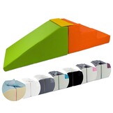 Duurzame Foam Speelblokken - Complete Glijbaan Set - Zachte Pastelkleuren