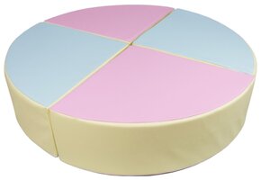 Zachte Speelblokken Kinderkamer - Veilige Schuimblokken Set - 4 Pastelkleuren - 60x60 cm