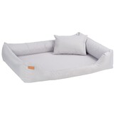 Luxe Hondenmand Zilver - Design Ligbed met Comfort Kussen