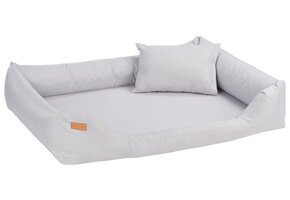 Luxe Hondenmand Zilver - Design Ligbed met Comfort Kussen