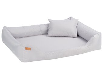 Luxe Hondenmand Zilver - Design Ligbed met Comfort Kussen