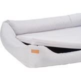 Luxe Hondenmand Zilver - Design Ligbed met Comfort Kussen