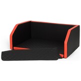 Hondenmand Auto XL - Veilig Reizen - 100x70 - Zwart/Rood