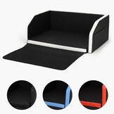 Hondenmand Auto XL - Veilig Reizen - 100x70 - Zwart/Rood