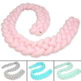 Wasbare Bedbumper Turquoise - Machinewasbaar - 3,5 meter - Zacht Katoen