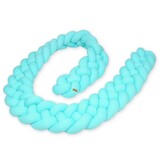 Multifunctionele Bedbumper - 3-in-1 Gebruik - Turquoise - 350x25 cm