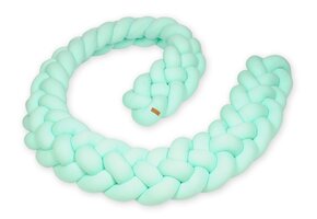 Luxe Mintgroene Bedbumper - Handgemaakt - Stijlvolle Babykamer Accessoire