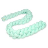 Luxe Mintgroene Bedbumper - Handgemaakt - Stijlvolle Babykamer Accessoire