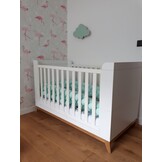 Luxe Mintgroene Bedbumper - Handgemaakt - Stijlvolle Babykamer Accessoire